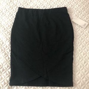 Black pencil skirt